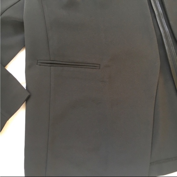 BAGATELLE Open Front Crepe Blazer Black Size 1X - Picture 7 of 12